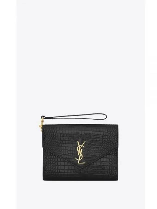 Monogram Cassandra Clutch Bag Black - SAINT LAURENT - BALAAN 2