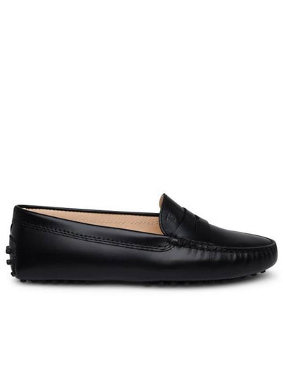 Women's Gommino Leather Driving Shoes Black - TOD'S - BALAAN 2