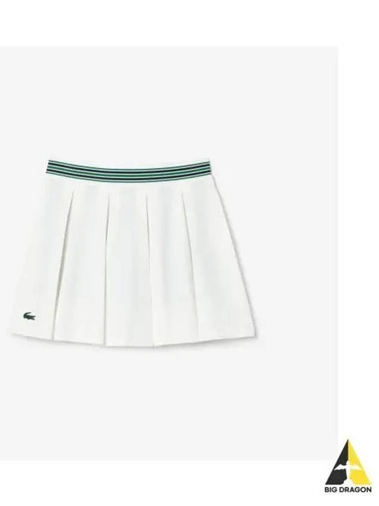 Women s Tennis Basic Pleated Skirt White - LACOSTE - BALAAN 1