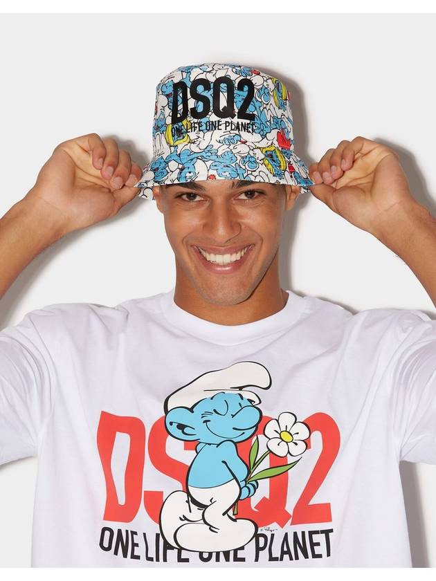 Smurfs Logo Bucket Hat - DSQUARED2 - BALAAN 4