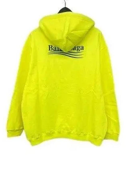 Men's Political Wave Logo Hoodie Neon - BALENCIAGA - BALAAN 2