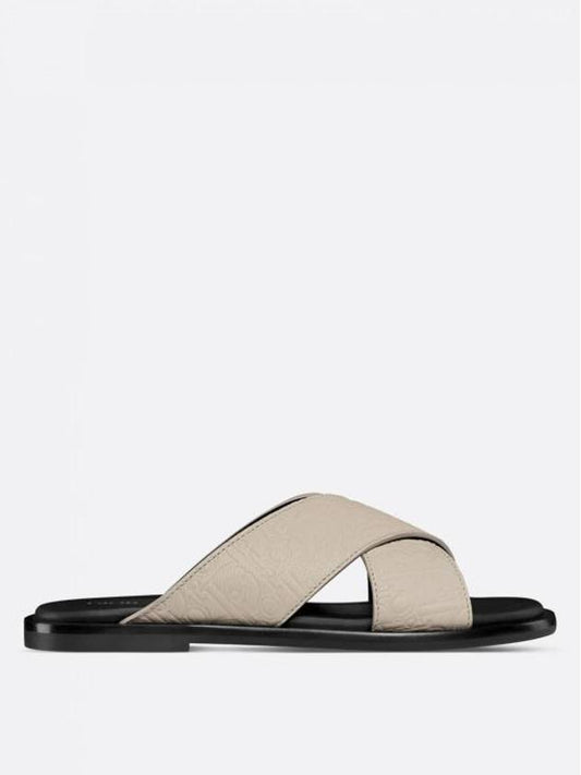 Alias ​​Grained Leather Sandals Beige - DIOR - BALAAN 1