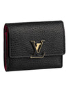 Capucines XS Taurillon Medium Wallet Black - LOUIS VUITTON - BALAAN 1