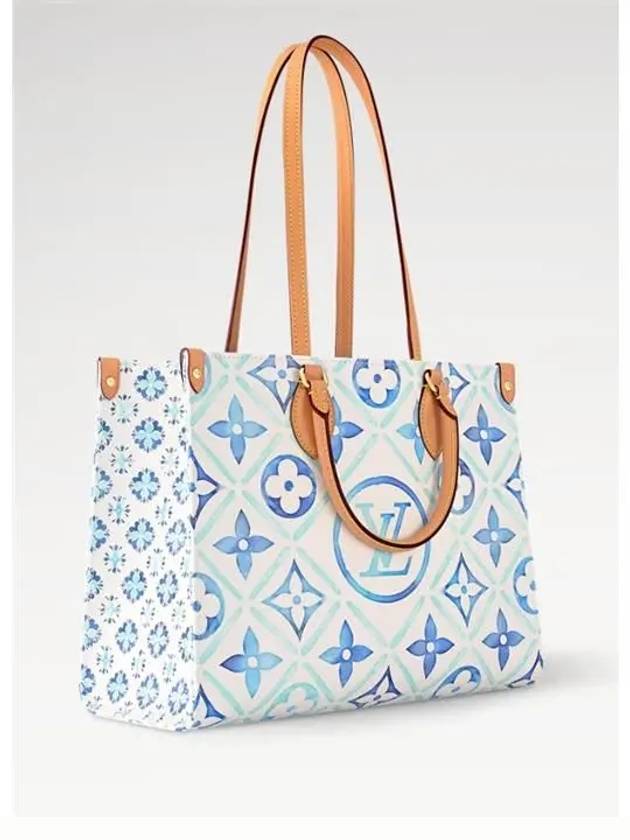 OnTheGo MM Monogram Tote Bag Blue - LOUIS VUITTON - BALAAN 4