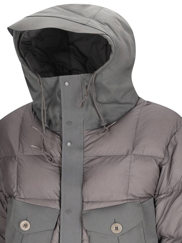 DOWN JACKET WITH HOOD - TEN C - BALAAN 3