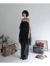 Airy Tulle Lace Dress for Layering BLACK Women s Long One Piece - RUBATI - BALAAN 8