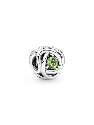 Spring Green Eternity Circle Charm Silver Green - PANDORA - BALAAN 1