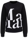 Women's Logo Big Print Sweatshirt Black - MAISON MARGIELA - BALAAN 1