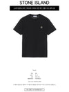 Logo Patch Short Sleeve T-Shirt Black - STONE ISLAND - BALAAN 3