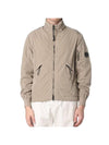 Men's Chrome R Zip-Up Jacket Brown - CP COMPANY - BALAAN.