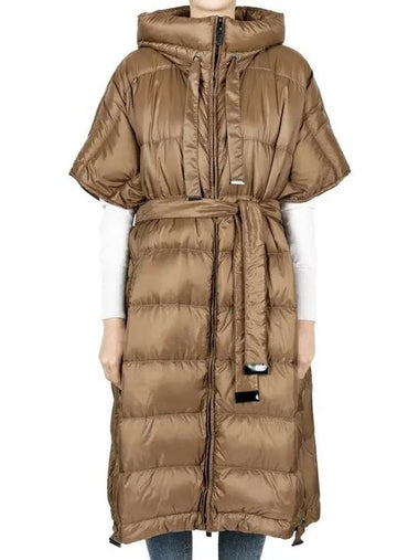 The Cube Seica Down Cape Jacket Camel - MAX MARA - BALAAN 1