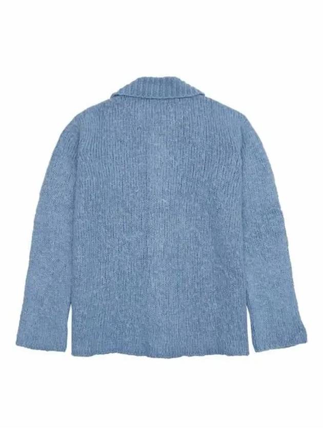 Ribbed Trimming Button Large Cardigan Blue - OUR LEGACY - BALAAN 3