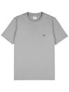 Mini Logo Printing Short Sleeve T-Shirt Grey - CP COMPANY - BALAAN 4