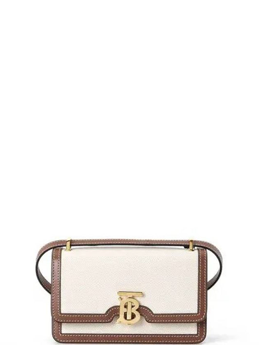 Mini TB Crossbody Bag Natural Malt Brown - BURBERRY - BALAAN 2