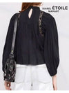 Women's Jessie Puff Sleeve Blouse Black - ISABEL MARANT ETOILE - BALAAN.