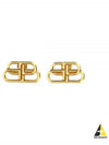 BB Logo Stud Earrings Gold - BALENCIAGA - BALAAN 2