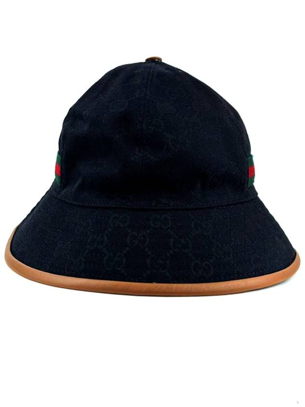 GG Supreme Pattern AllOver Web Stripe Bucket Hat Black - GUCCI - BALAAN 3