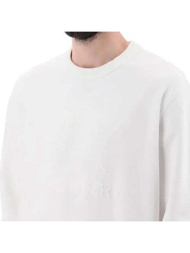 EKD Cotton Sweatshirt White - BURBERRY - BALAAN 4