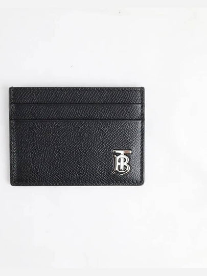 TB Logo Leather Card Wallet Black - BURBERRY - BALAAN 2