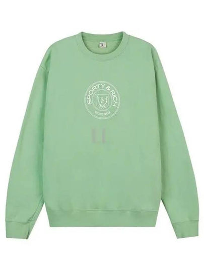 Women's Monaco Crew Neck Sweatshirt Sage - SPORTY & RICH - BALAAN 2