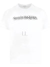 Logo Stamp Short Sleeve T-Shirt White - ALEXANDER MCQUEEN - BALAAN 2