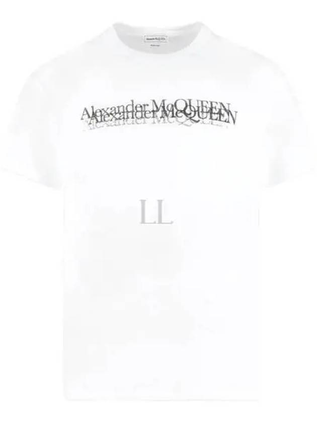 Logo Stamp Short Sleeve T-Shirt White - ALEXANDER MCQUEEN - BALAAN 2