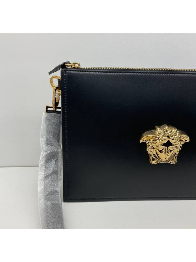 Gold Medusa Strap Large Clutch Bag Black - VERSACE - BALAAN 4