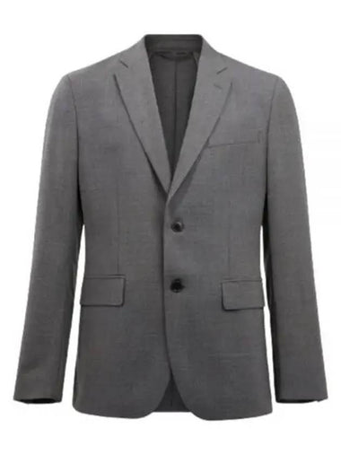 Hopper U Active Hopsack Blazer Jacket Grey Melange - J.LINDEBERG - BALAAN 1