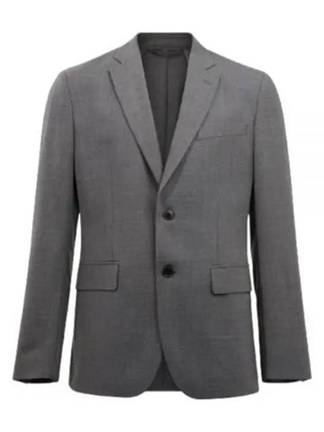 Hopper U Active Hopsack Blazer Jacket Grey Melange - J.LINDEBERG - BALAAN 1