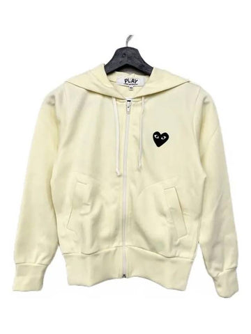 P1T253 3 Women's Hooded ZipUp Yellow - COMME DES GARCONS - BALAAN 1