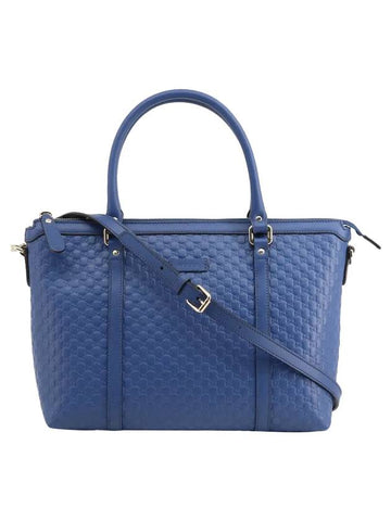 Microssima Small Dome Tote Bag Blue - GUCCI - BALAAN 1