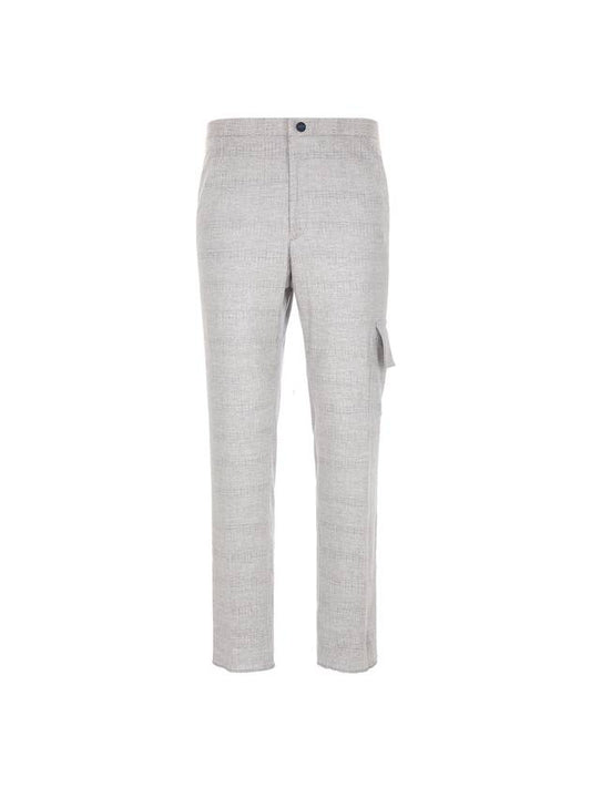 UMM0523 K0625C01 GRAY KNT Light Silky Wool Gray Pants - KITON - BALAAN 1