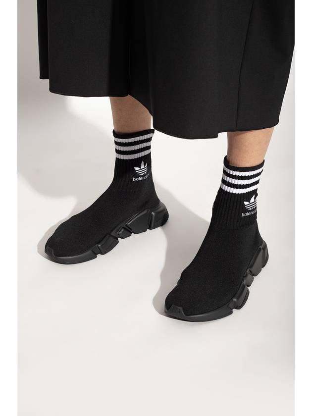 Speed Stretch Knit High Top Sneakers Black - BALENCIAGA - BALAAN 3