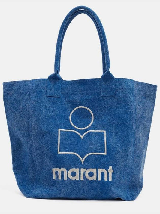 Yenky Embroidered Logo Large Shopper Tote Bag Blue - ISABEL MARANT - BALAAN 2