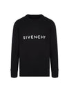 Logo Print Cotton Sweatshirt Black - GIVENCHY - BALAAN 1