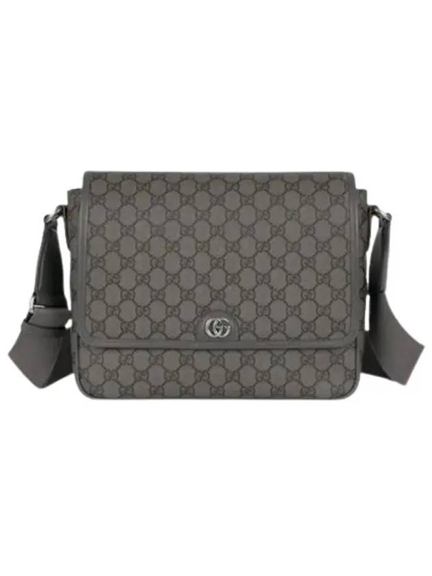 GG Supreme Canvas Messenger Bag Grey - GUCCI - BALAAN 4