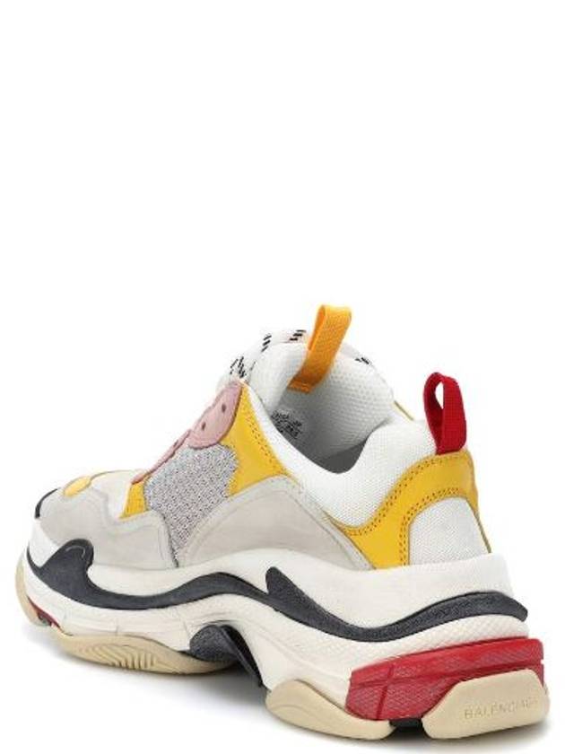 Triple S Low Top Sneakers Cream Yellow - BALENCIAGA - BALAAN 4