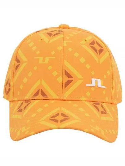 Layla Print Ball Cap Orange Diamond Logo - J.LINDEBERG - BALAAN 2