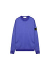 Men's Wappen Patch Round Cotton Nylon Fleece Sweatshirt Blue - STONE ISLAND - BALAAN 1