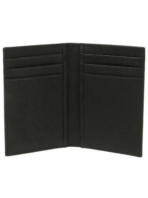 Vitello Logo Leather Card Wallet Black - PRADA - BALAAN 5