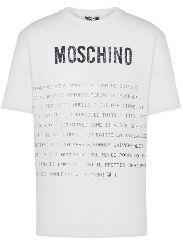 Long Sleeve T-Shirt A071702411001 WHITE - MOSCHINO - BALAAN 2