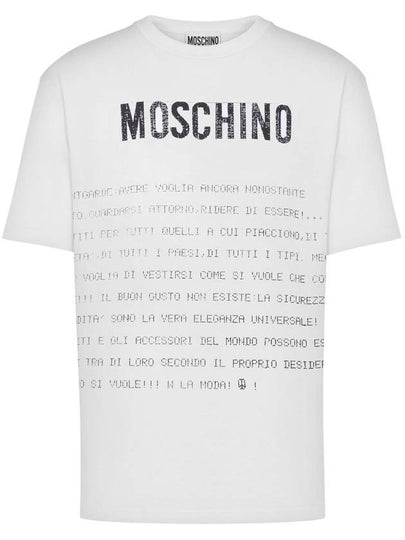 Long Sleeve T-Shirt A071702411001 WHITE - MOSCHINO - BALAAN 2