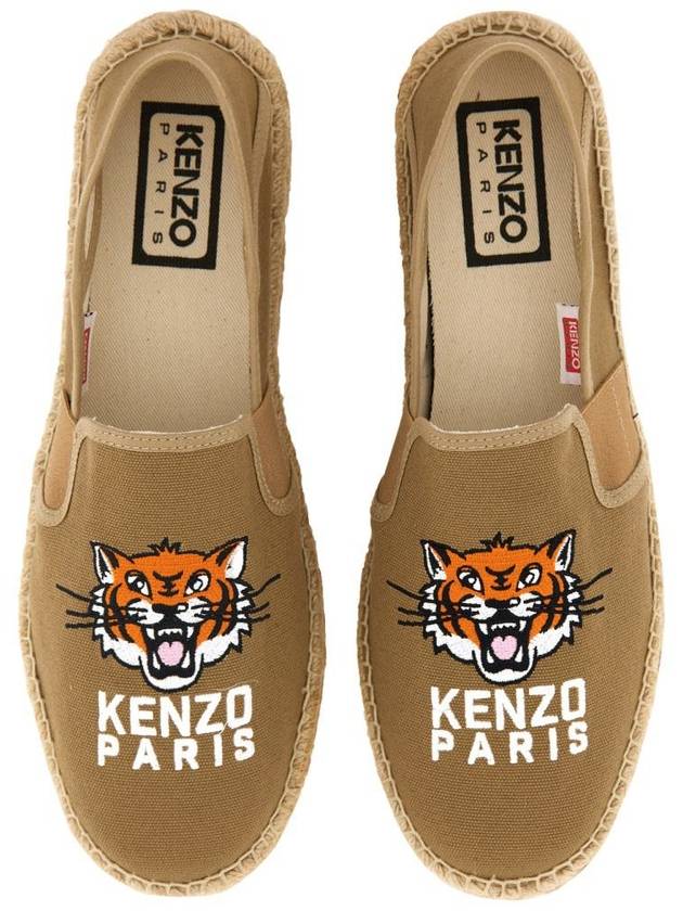 Kenzo Embroidered Canvas Espadrilles "Lucky Tiger" - KENZO - BALAAN 6