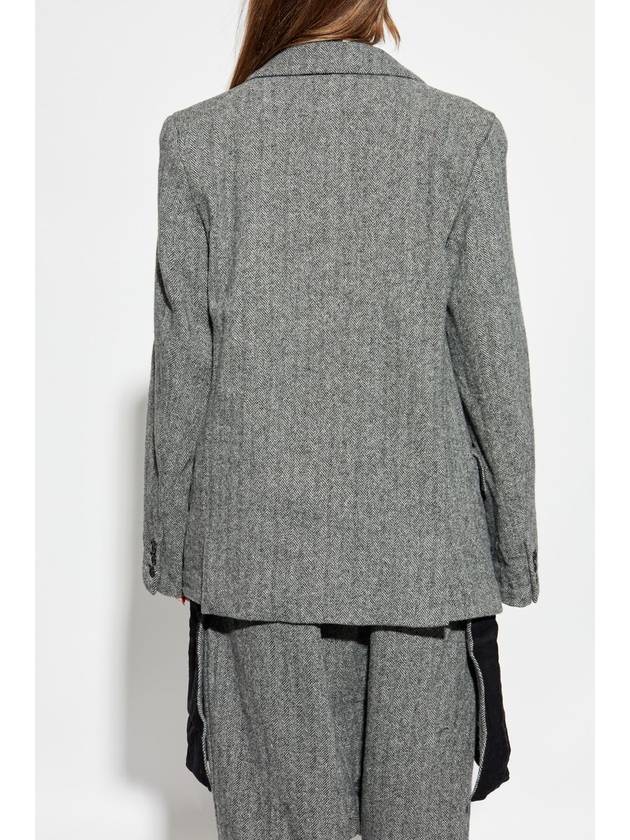 Comme Des Garçons Black Wool Blazer, Unisex, Grey - COMME DES GARCONS - BALAAN 4