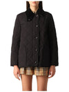 Diamond Quilted Thermoregulated Barn Jacket Black - BURBERRY - BALAAN 3