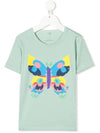 Kids Women Butterfly T Shirt Mint 602652 SQJC2 3442 - STELLA MCCARTNEY - BALAAN 2