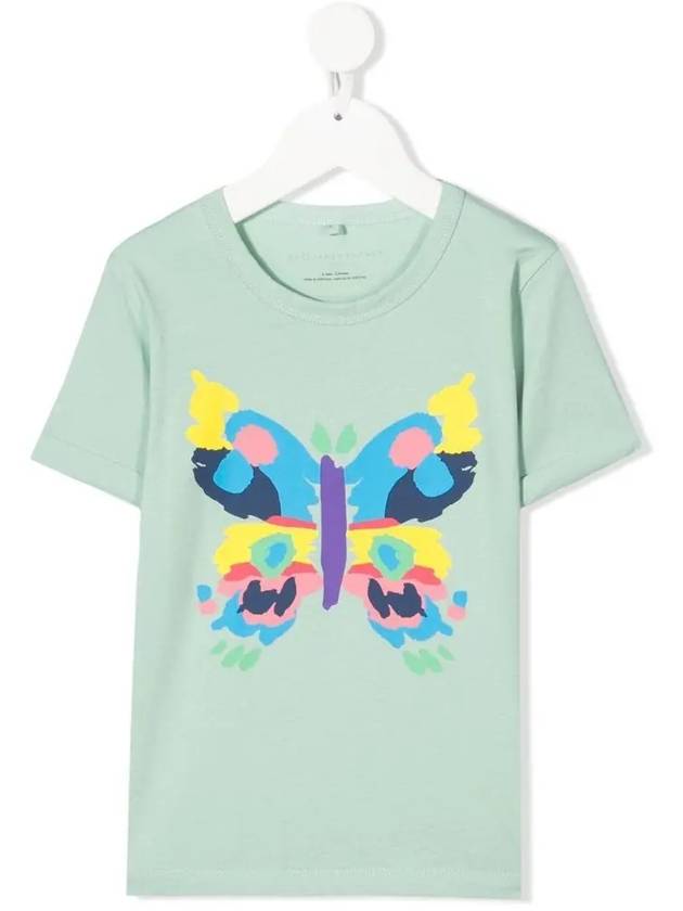 Kids Women Butterfly T Shirt Mint 602652 SQJC2 3442 - STELLA MCCARTNEY - BALAAN 2