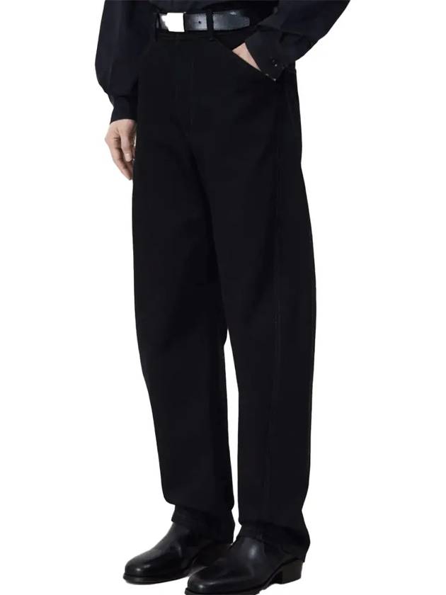 Twisted Workwear Straight Pants Black - LEMAIRE - BALAAN 3