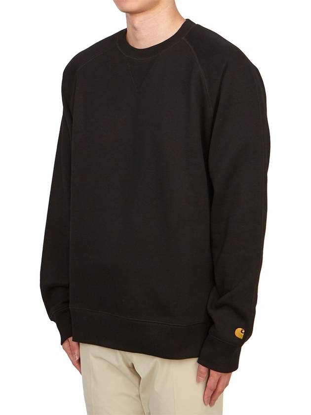 Chase Crew Neck Sweatshirt Black - CARHARTT WIP - BALAAN 3