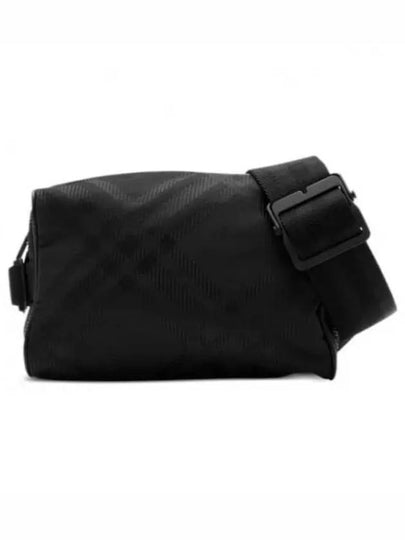 Check Jacquard Belt Bag Black - BURBERRY - BALAAN 2